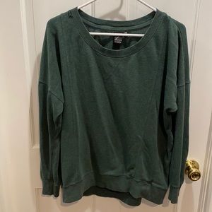 Gently used emerald green sweater by Zella